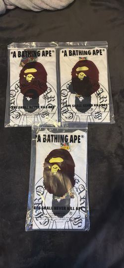 White bape t shirts