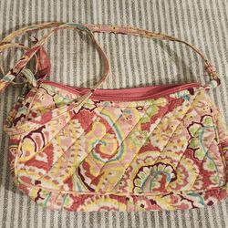 NEW Vera Bradley Priscilla Pink Small Quilted Purse - Retired 2012 Pattern - 8"