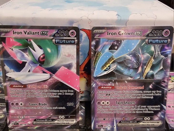 Iron Valient EX and Iron Crown EX bundle (pokemon tcg)