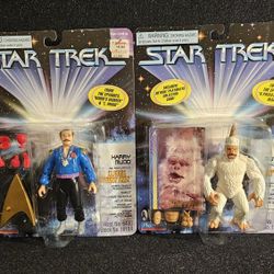 Vintage 1997 Star Trek "The Mugatu" & Harry Mudd Figures