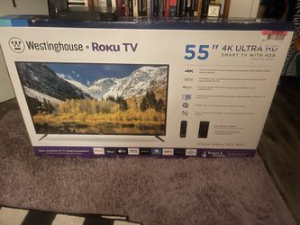 New in box 55in Roku tv