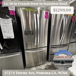 LG 30 In French Door With Water Dispenser 