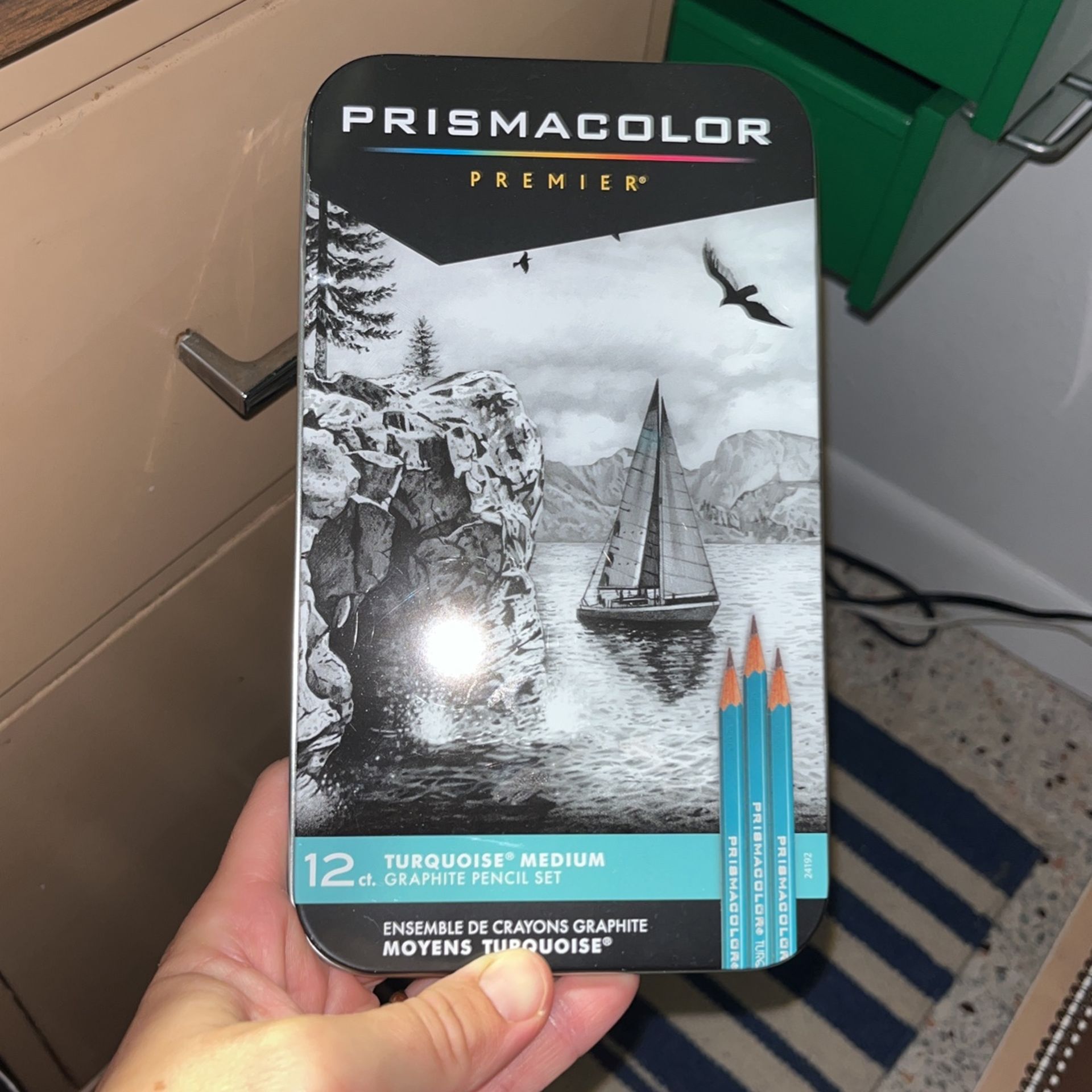 Never Used Prisma Color Turquoise Medium Graphite Pencils