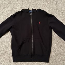 Black & red Ralph Lauren zip-up hoodie