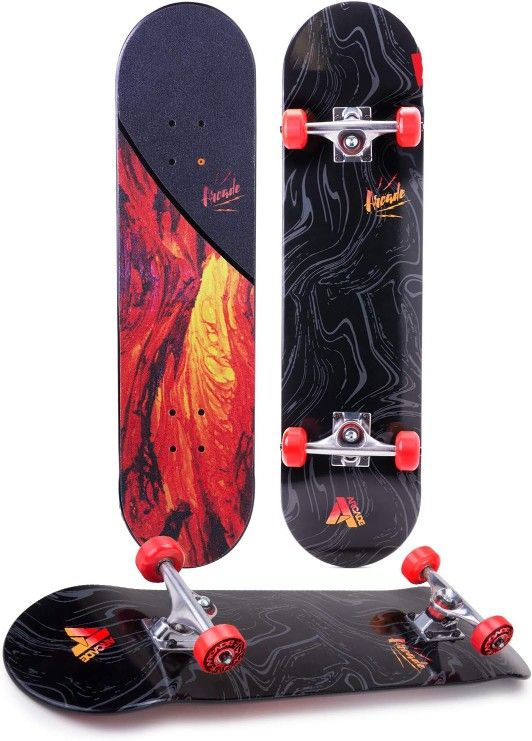 Arcade Skate Board for Kids 8-12 - 31” Skateboards for Beginners, Skateboards for Teens, Skateboards for Adults - Skateboard Beginner Kids - BRAND NEW