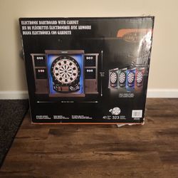 Barrington Electronic Dart Board With Cabinet