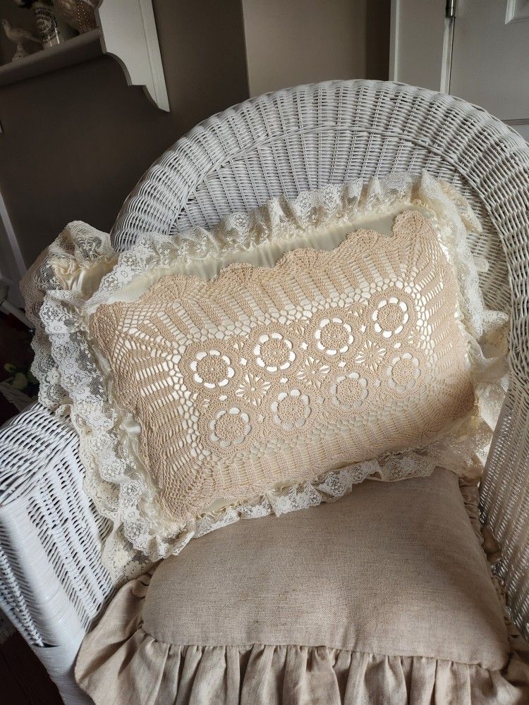 Beautiful Vintage Lace Pillow
