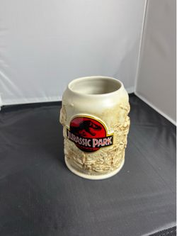 Universal Studios Jurassic Park Embossed Ceramic Mug/Stein – Dinosaur Relief Coffee Mug