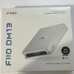 FiiO DM13 Multifunctional Portable Stereo CD Player with Long-Lasting Battery, Supports USB Ripping, Optical/coaxial/3.5mm/4.4mm outputs (Silver Bluet