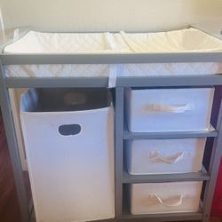 Changing Table With Storage Cubes