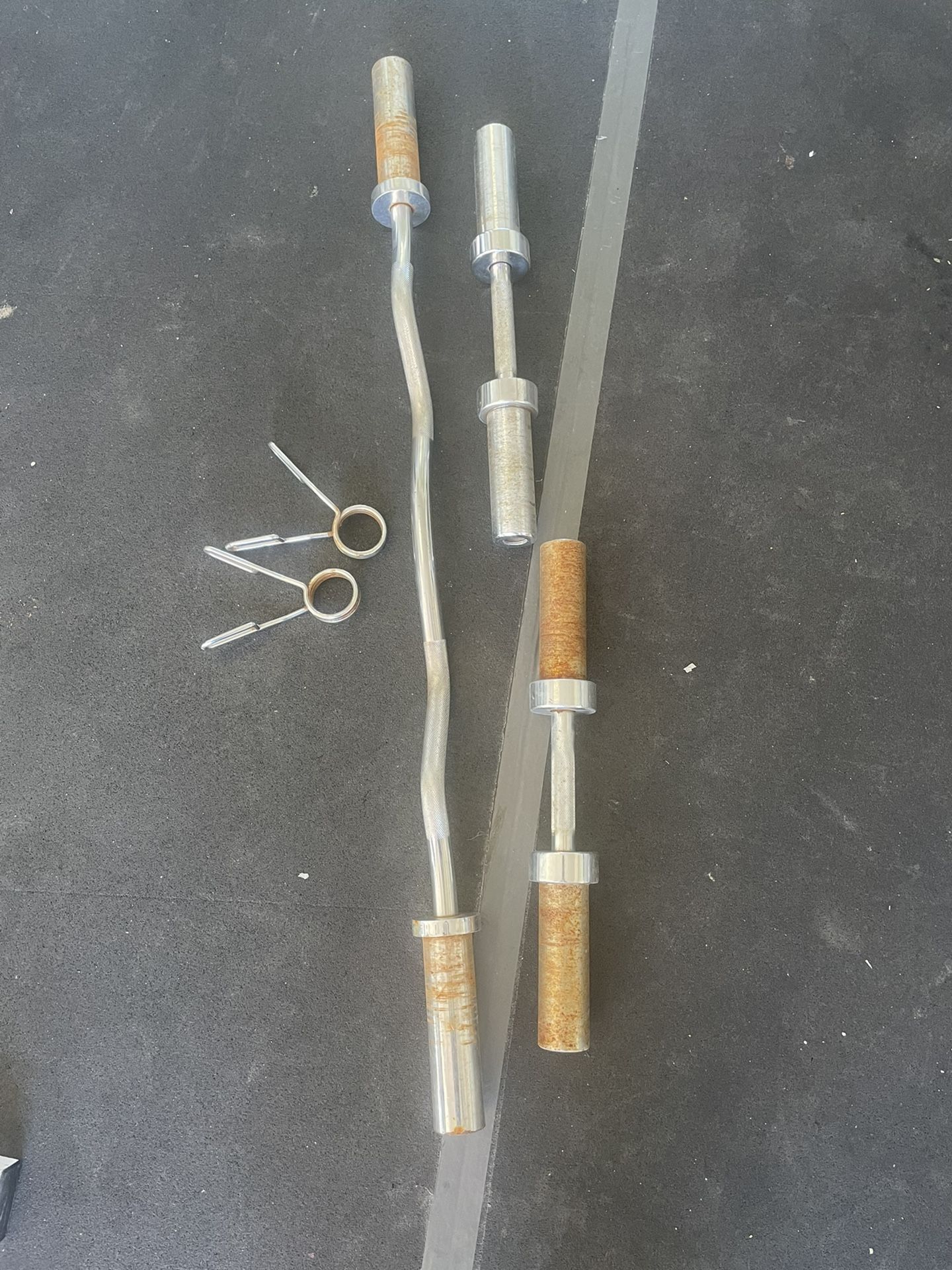 Olympic Weight Curl Bar And Handles