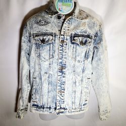 Air Dior Jean Jacket Sweater Jordan 1 Jersey Bulls Champion SZ-L 