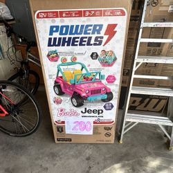 Power Wheels Barbie Jeep Wrangler Brand New