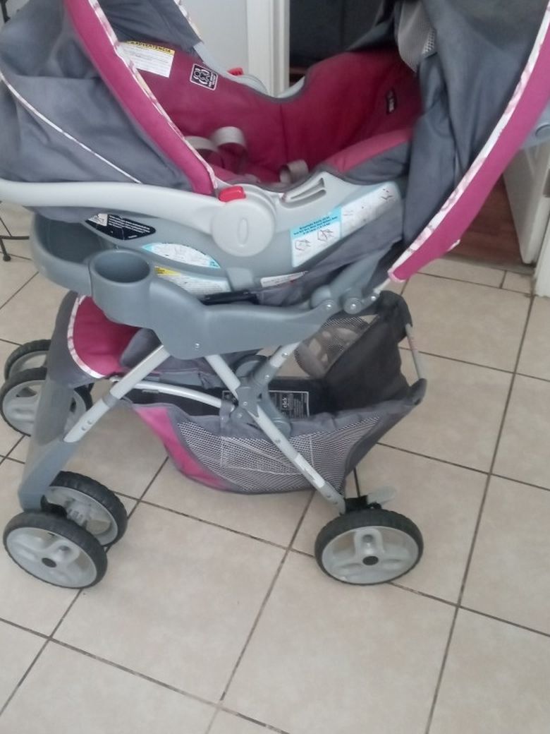 Girl Stroller And Car Seat