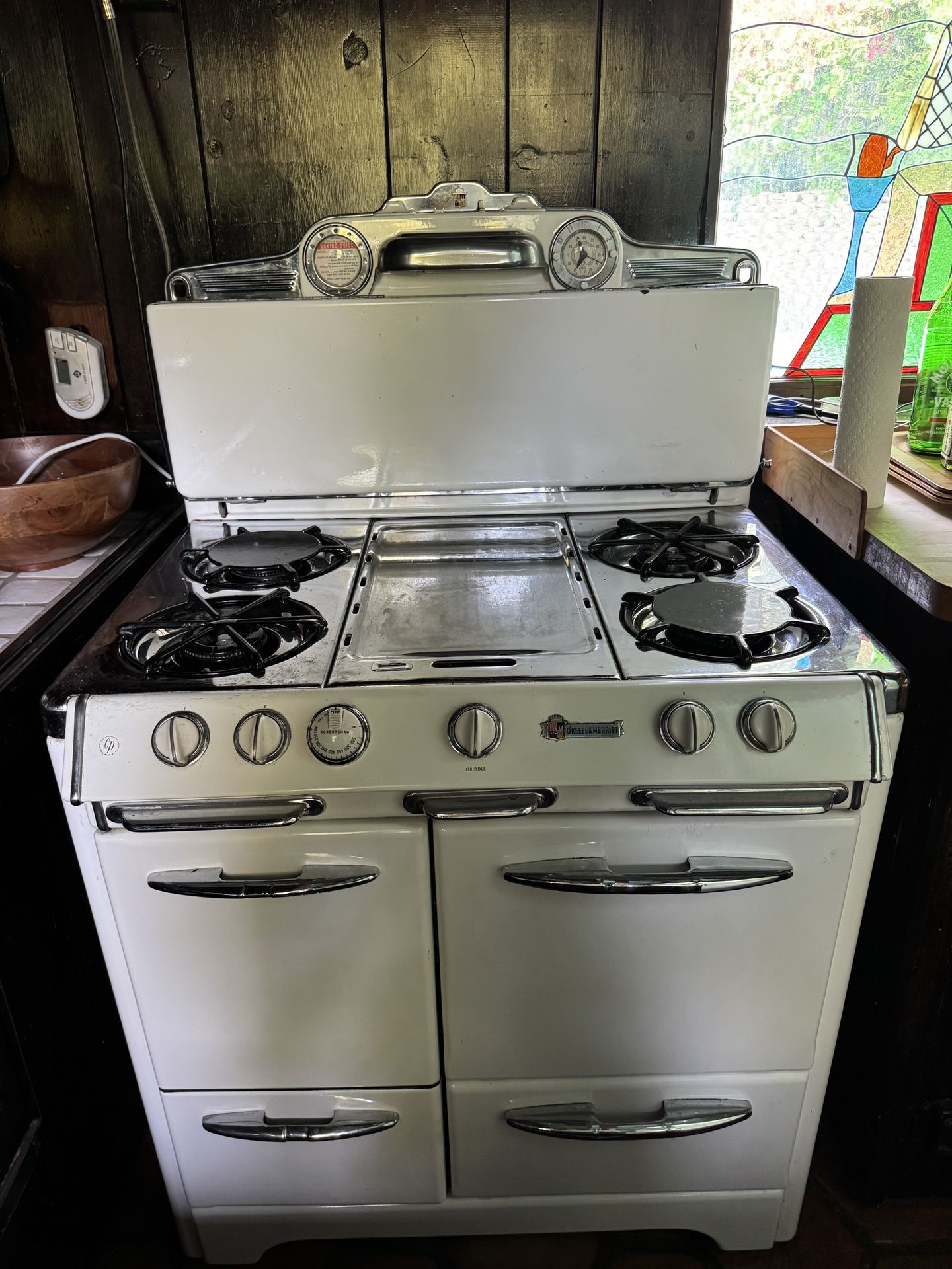 O’Keefe & Merritt Stove 1950s Oven And Storage