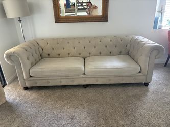 Restoration Hardware Linen blend couch