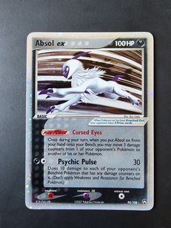 Absol ex 92/108 Pokémon Card