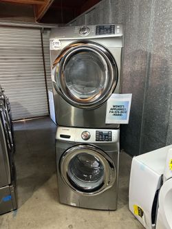 SAMSUNG WASHER AND GAS DRYER SET FRONT LOAD