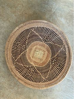 Authentic Woven Tonga Binga Basket - African Boho Wall Decor