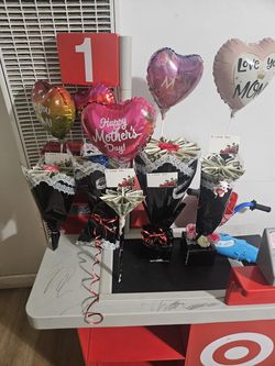 Mothers day gifts $20-45 depending on the amount of money you want :)
