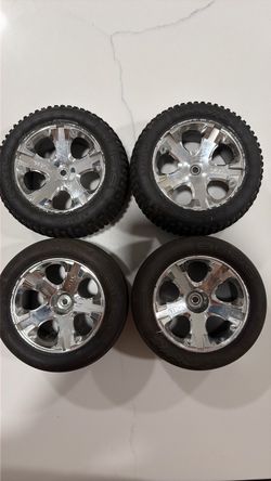 Rustler 2wd wheels n tires!