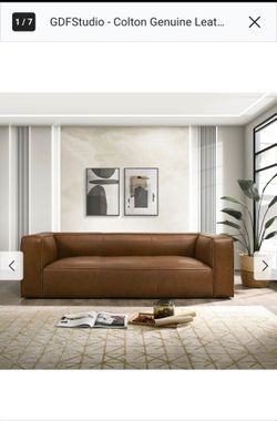 Colton Genuine Leather 3-Seater