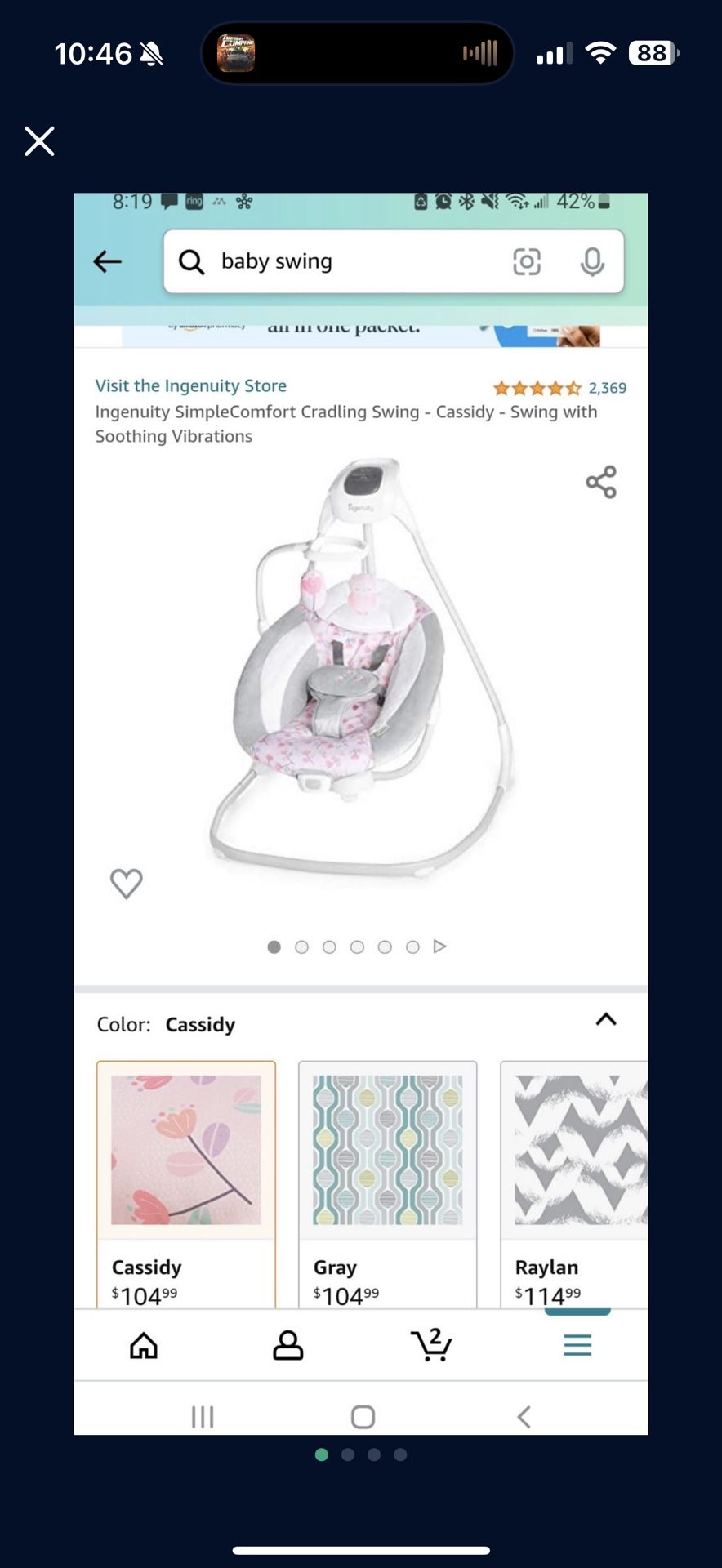 Ingenuity Baby Swing