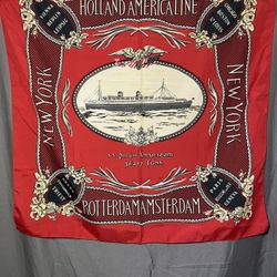 Replica Holland America Line SS Nieuw Amsterdam Cruise Ship Scarf