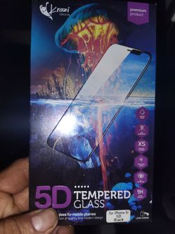 12 unidades protector de pantalla para iPhone xr 5d black