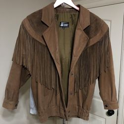 Vintage Fringe Suede Jacket