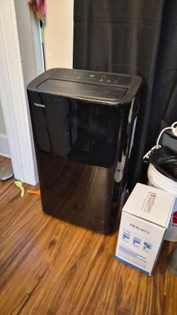 Toshiba portable AC with dehumidifier pump