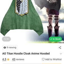 50” x 40” AoT Cloak Hoodie Blanket