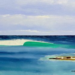 "COOL LEFT" Painting By Corky Carroll