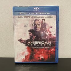 American Assassin Blu-Ray + DVD Combo NEW SEALED Action Crime CIA Movie Keaton