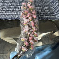 6 NEW silk cherry blossom stems