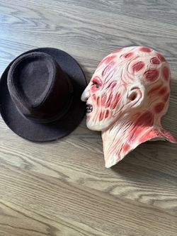 Freddy Krueger Halloween Costume Mask and Hat