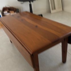 Pine drop leaf coffee table