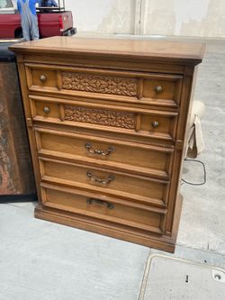 Solid wood dresser