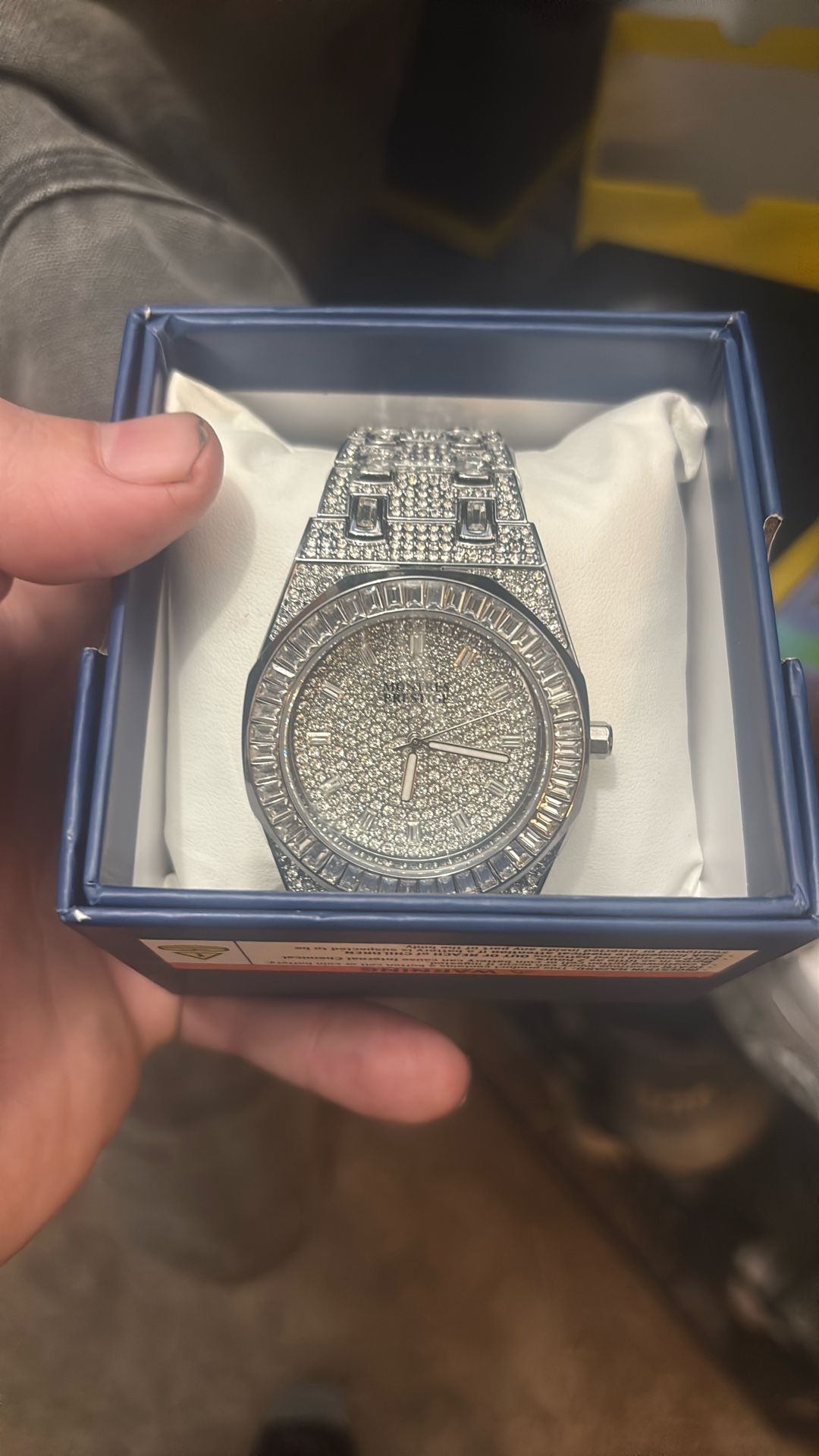 Montres Prestige Iced Out Watch With Austrian Pavia Crystals