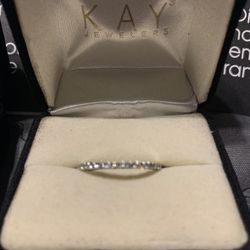Diamond Anniversary Band 1/20 ct tw Round-cut 10K White Gold