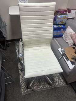 White And Silver Office Chair