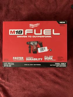 Milwaukee 1-1/8 sds plus rotary hammer(new) $300