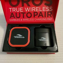 Oros True Wireless Autopair Earbuds & Wireless Charging Pad