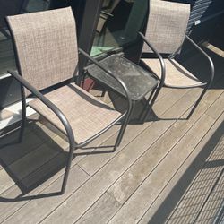 Set Of Outside Patio Chairs With Table