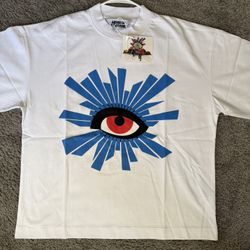 NWT HOUSE OF ERRORS WHITE ALL SEEING HEAVYWEIGHT T-SHIRT SIZE M