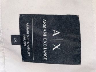 Armani exchange white windbreaker