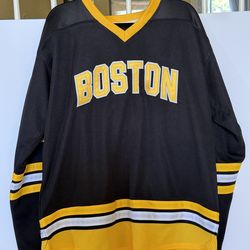 Boston Bruins Gilmore #18 Black Yellow White Hockey Jersey NHL