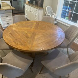 54”Wood Dining Table 