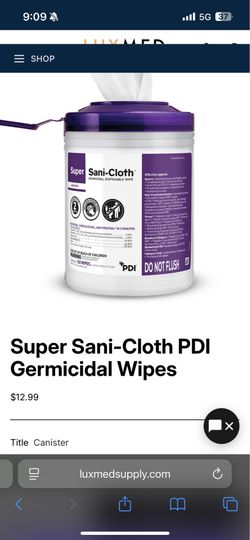 Sanitized wipes