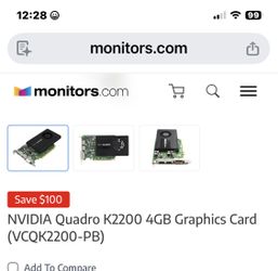 Nvidia Quardo 4gb GPU